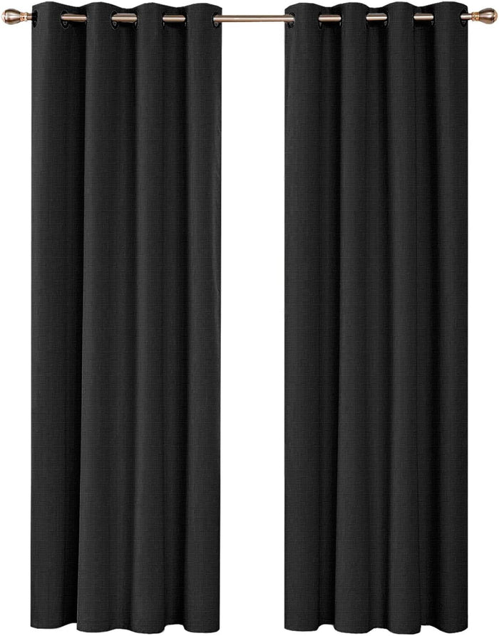 Tenda Porta Finestra 140x280 cm Tessuto Semitrasparente Coprente Occhielli Acciaio