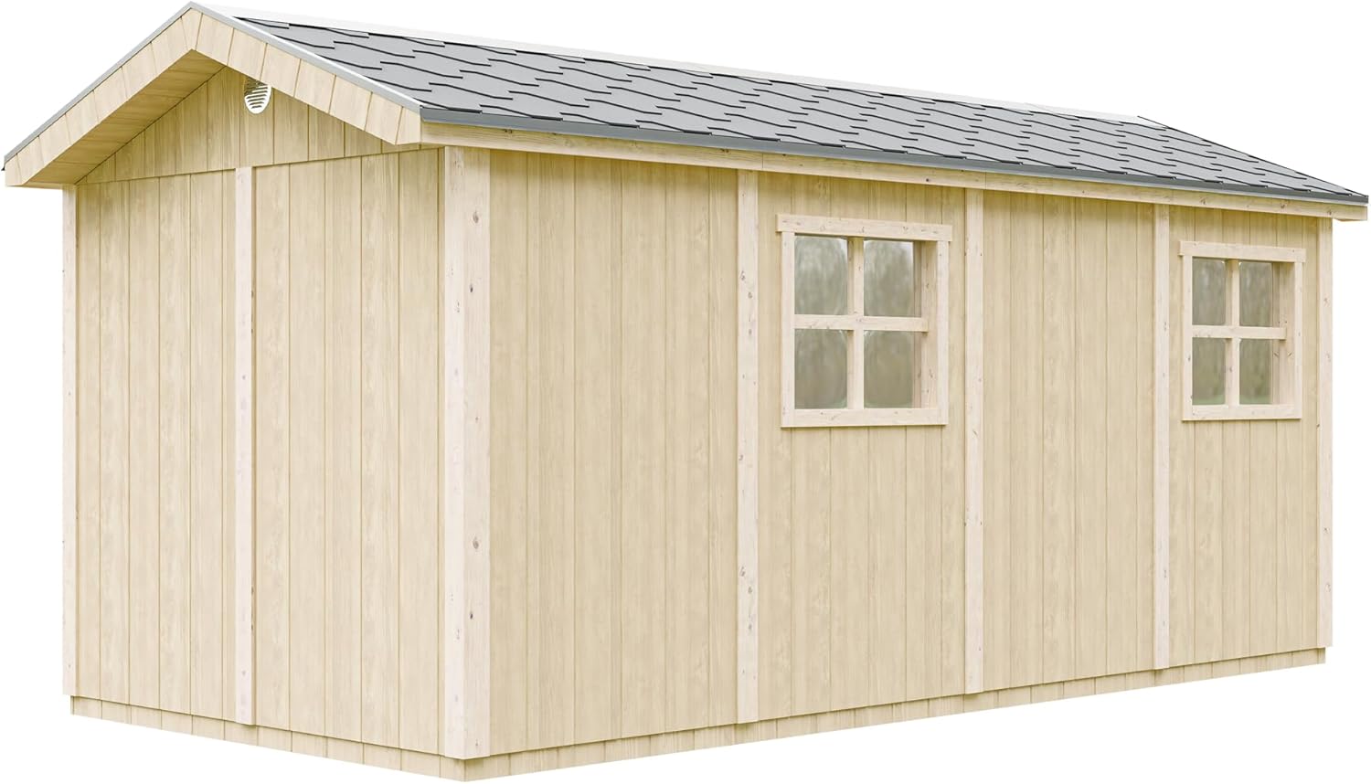 Casetta da giardino di qualit? premium 8.52 + 2.95 m² - H252x250x530 cm - Timbela M915C