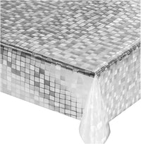 Tovaglia Trasparente Antimacchia 140x240 cm Moderna Plastificata Lucida Copritavolo Pvc Dis.A