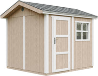 Casetta da giardino di qualit? premium 5,9 m² - H252x250x294 cm - Timbela M913-TERRA BROWN