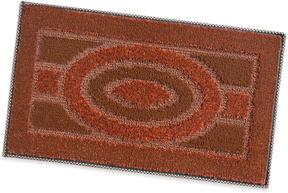 Zerbino Ingresso 50x80 cm Asciugapassi Assorbente Antiscivolo Morbido Made In Italy Arancione