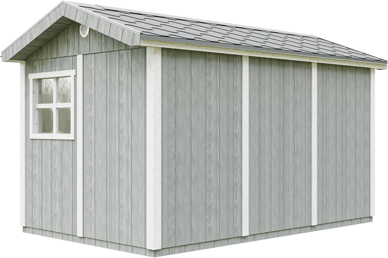 Casetta da giardino di qualit? premium 8,68 m² - H252x250x412 cm - Timbela M914A-CAVERN STEEL