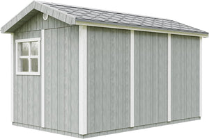 Casetta da giardino di qualit? premium 8,68 m² - H252x250x412 cm - Timbela M914A-CAVERN STEEL