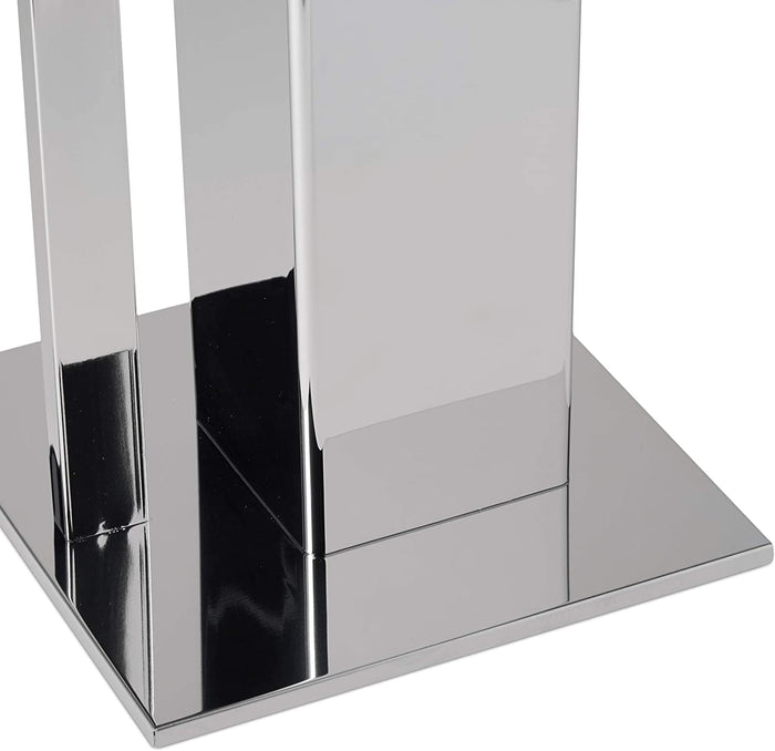 Porta carta igienica con porta scopino 71 cm argento 13_0002546