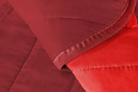 Coppia Set 2 Pezzi Copripoltrona Universale Imbottito Morbido Double Face Elegante Rosso