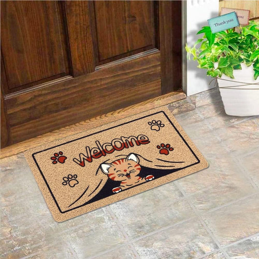 Zerbino Ingresso Antiscivolo Asciugapassi Entrata Assorbente Rettangolare 40X70 cm Dis.E