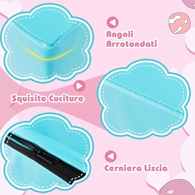 Set di 6 Blocchi per Bambini con Diverse Forme e Colori, Centro Attività Palestrina Giocattolo per Arrampicata e Strisciamento (Rosa scuro)