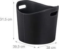 Accessorio per caminetto portalegna 39,5 cm nero sintetico 13_0001898_2