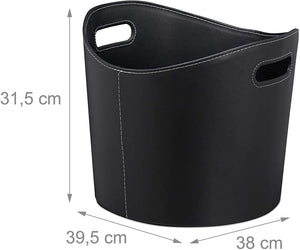 Accessorio per caminetto portalegna 39,5 cm nero sintetico 13_0001898_2