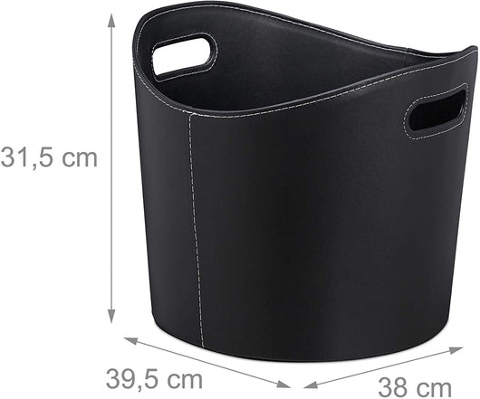 Accessorio per caminetto portalegna 39,5 cm nero sintetico 13_0001898_2