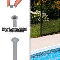 Recinzione di Protezione per Piscina, Barriera Protettiva, Cancelletto di Sicurezza per Piscina, 360 x 125 cm