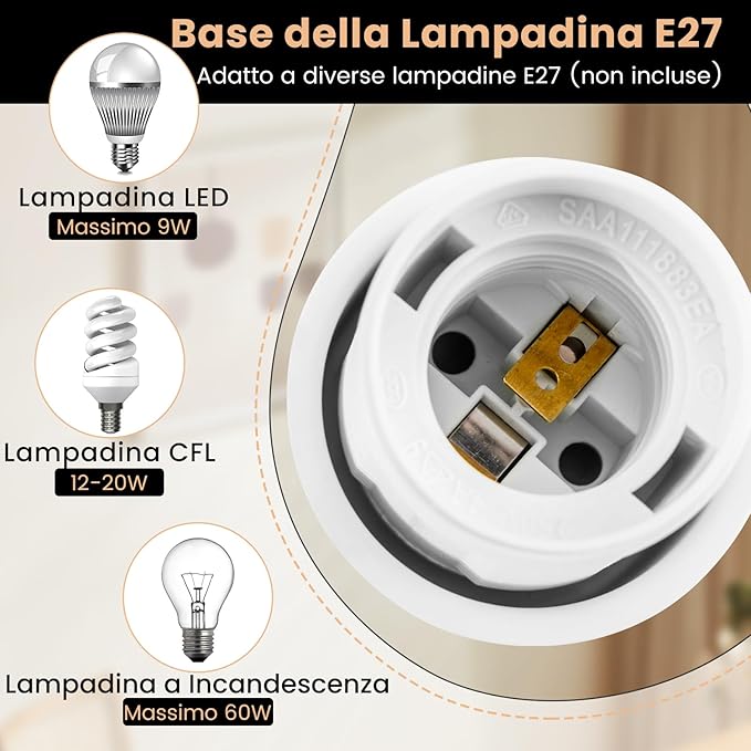 Lampada da Terra da Soggiorno, Lampada a Stelo con Paralume e Interruttore a Pedale, Lampada Moderna con Base Pesante per Camera da Letto, Ufficio e Studio