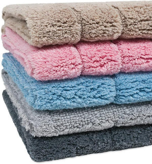 Tappeto Bagno Puro Cotone Morbido 3D Camera Sendiletto Elegante Lavabile Rosa 55x120 cm