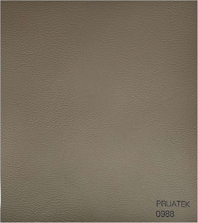 Tessuto FintaPelle Nautica Tappezzeria Alta Qualità "PRUATEK" - Colore LINO SCURO 0988 - Morbida e Resistente - Vendita al Metro - H.140