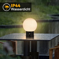 ZMH Lampada da tavolo LED bianca wireless rotonda touch dimmerabile ricaricabile per camera letto comodino