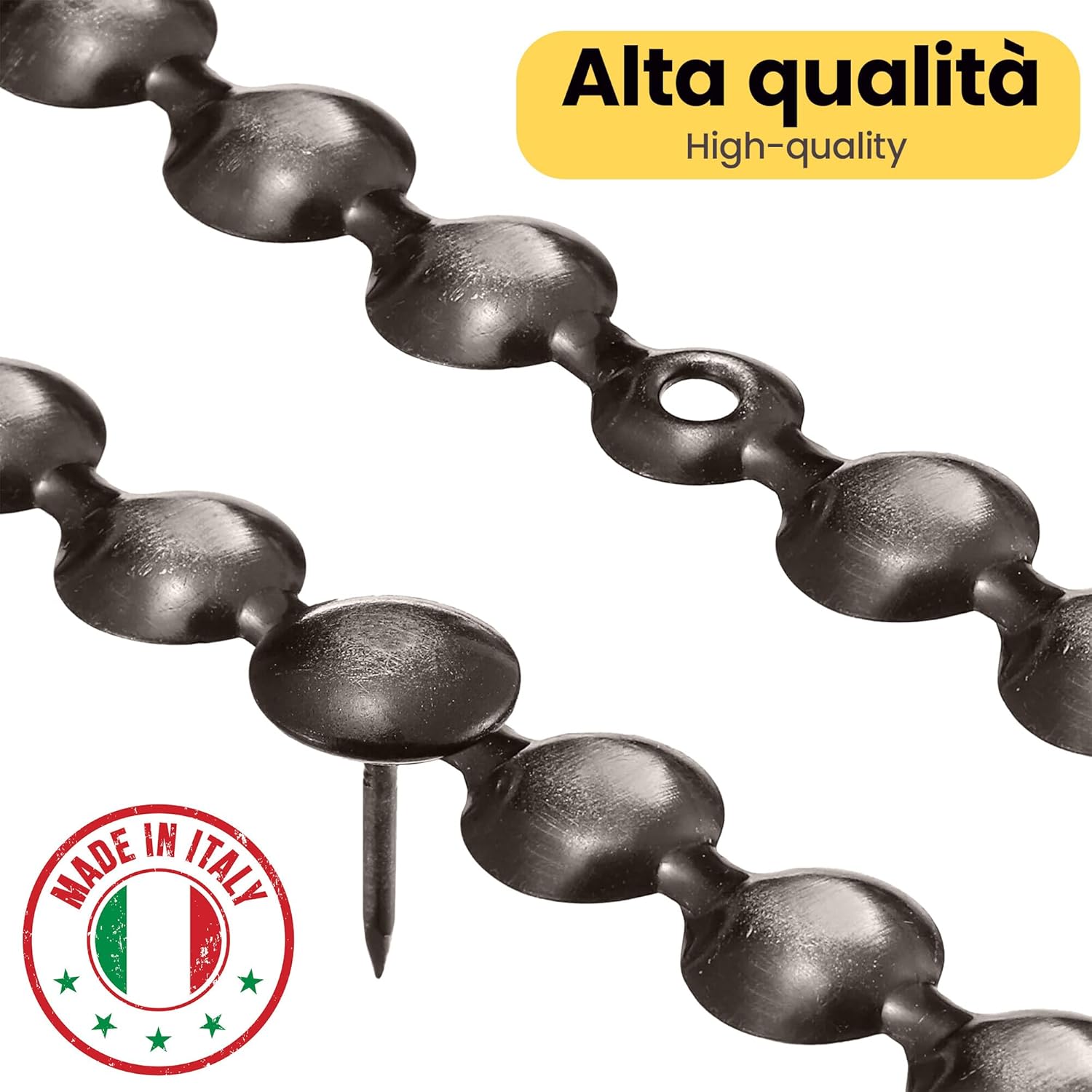 Lista Tappezzeria 1m + 20 Chiodi | Restauro Mobili Divano Sedia Poltrona | Smeraldo