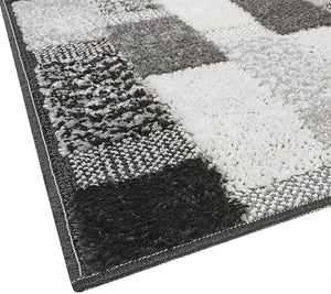 Tappeto Bagno 60x160 cm Moderno Soffice Antiscivolo Assorbente Doccia Grigio