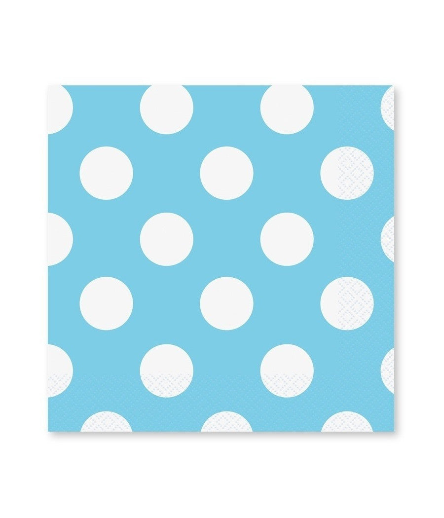 72 Pz Tovaglioli Di Carta Per Feste Azzurro Compleanno Nascita Battesimo Party         