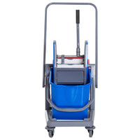 EasyComfort Carrello delle Pulizie Professionale 2 Secchi Capacità 25L Strizzatore 73 × 45 × 92cm