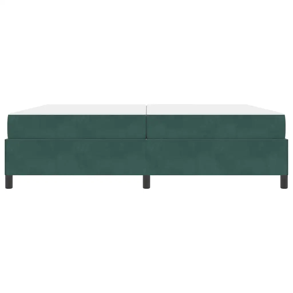 Struttura del letto Verde Scuro 200 x 200 cm Tessuto