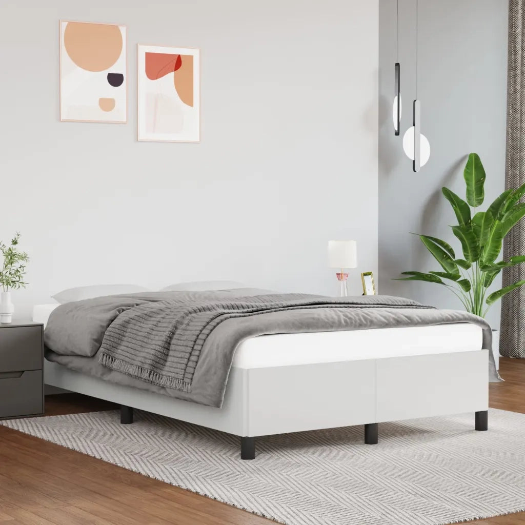 Giroletto-Struttura Letto Bianco 120x200 cm in Similpelle 660436