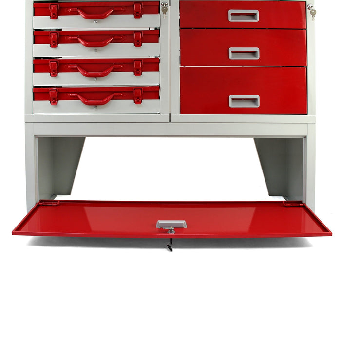 Pacchetto Flame con 1 Scaffale con Cassetti e 2 Scaffali con Mensole per Furgone