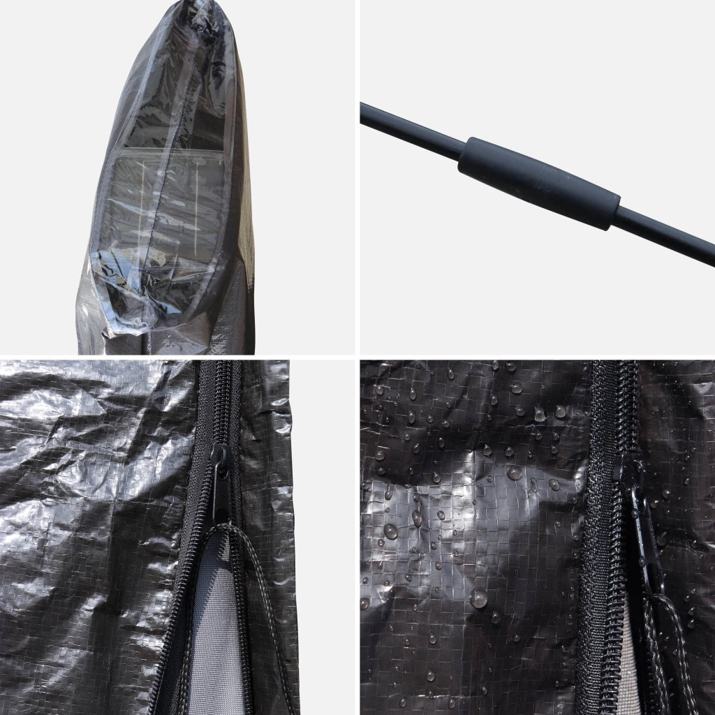 Telo parasole 3x4m, nero
