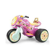 Moto Elettrica per Bambini Delle Principesse con Pedale Acceleratore e Ruote in Plastica - Dimensioni 90x67x60cm
