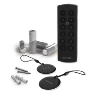 Kit Extel Lock Premium45 – Serratura Smart Bluetooth + cilindro 45/45 mm + tastiera wireless + 2 badge aggiuntivi