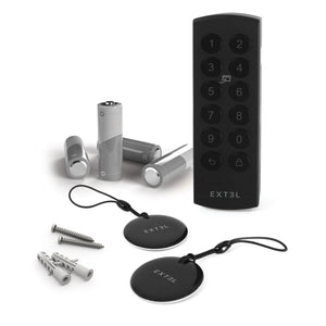 Kit Extel Lock Premium30 – Serratura Smart Bluetooth + cilindro 30/35 mm + tastiera wireless + 2 badge aggiuntivi