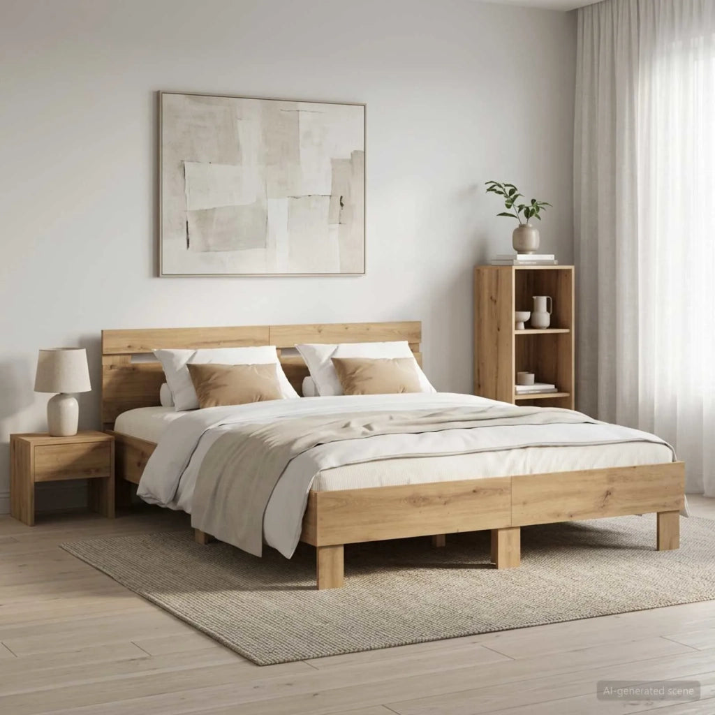 Struttura del letto Rovere Artigianale 120 x 190 cm 3446598