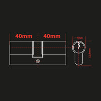 Kit Extel Lock Premium40 – Serratura Smart Bluetooth + cilindro 40/40 mm + tastiera wireless + 2 badge aggiuntivi