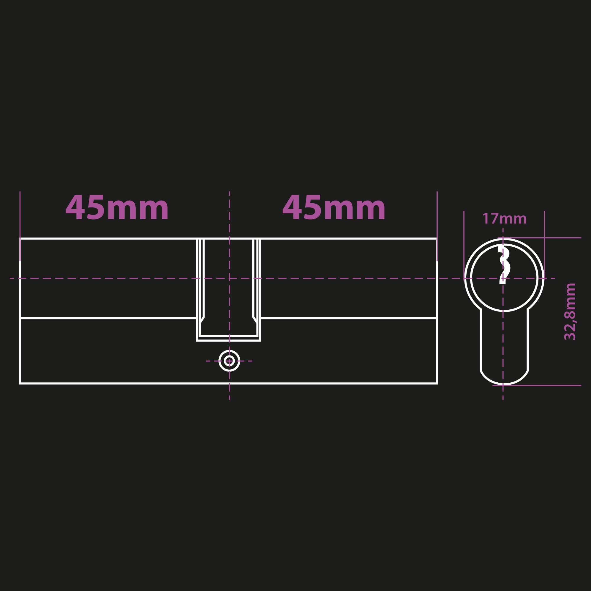 Kit Extel Lock Premium45 – Serratura Smart Bluetooth + cilindro 45/45 mm + tastiera wireless + 2 badge aggiuntivi