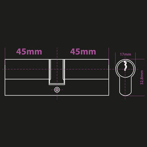 Kit Extel Lock Premium45 – Serratura Smart Bluetooth + cilindro 45/45 mm + tastiera wireless + 2 badge aggiuntivi