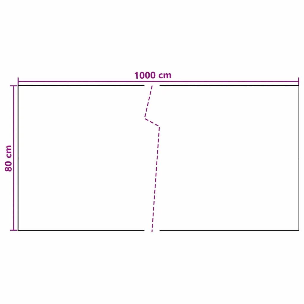 Schermo da balcone Grigio Scuro 1000 x 80 cm polyrattan