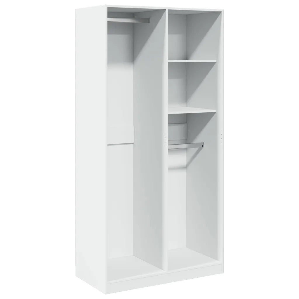 Armadio Bianco 100x50x200 cm in Legno Multistrato CFW5858531