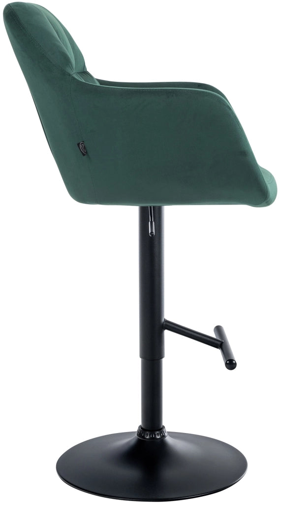 Barhocker Natoma Samt schwarz