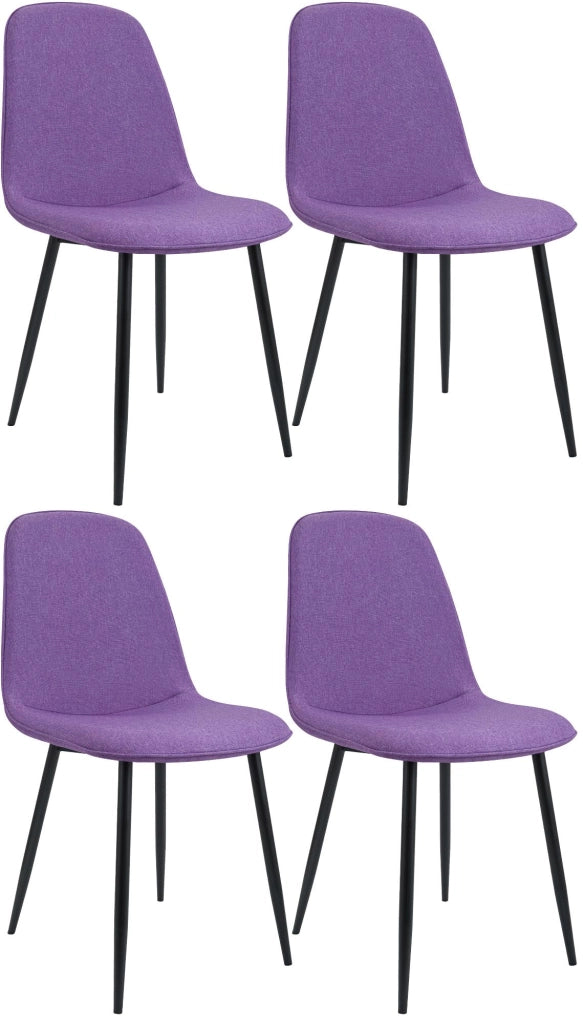 Set di 4 sedie da pranzo in tessuto Maryam 6