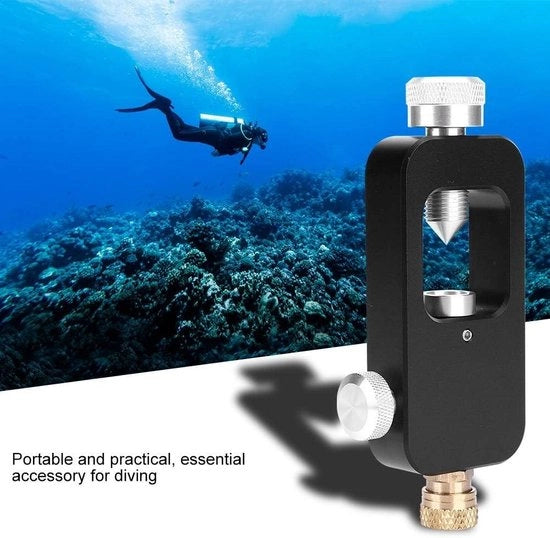 Adattatore per Bottiglie da Sub per Diving Bottles - Lega di Alluminio con Adattatore per Bottiglie di Ossigeno - Attrezzatura da Sub.
