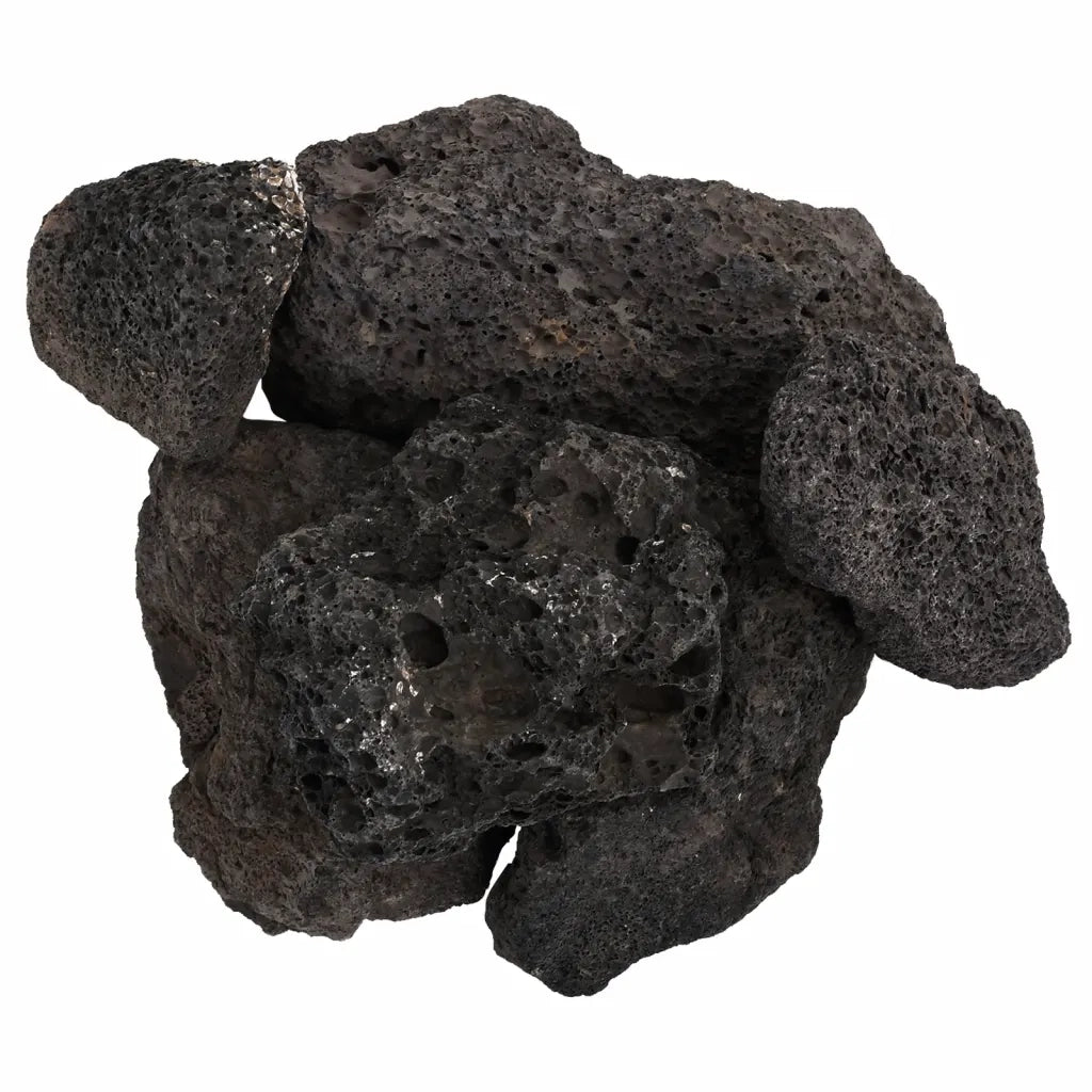 Rocce Vulcaniche 25 kg Nere 10-30 cm 155326