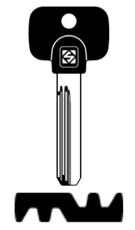 SILCA CHIAVE PUNZONATA MTK4RP confezione da PEZZI 5