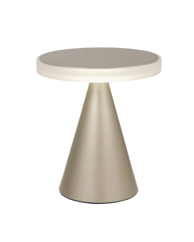 Lampada da tavolo Neutra LED 12W 1260lm 3000K struttura in metallo e metacrilato colore Oro opaco IP20 - Illuminazione d'interni di design