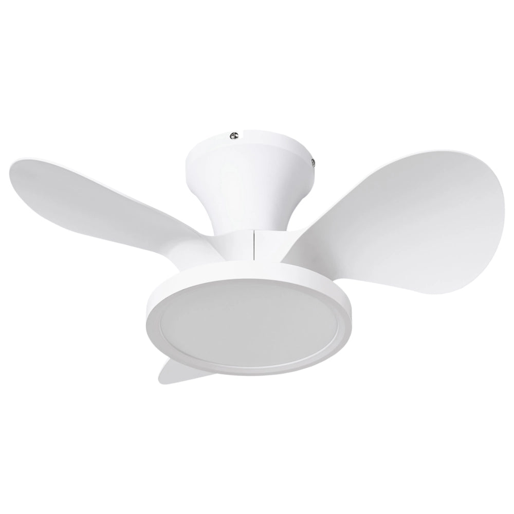 Ventilatore da soffitto con luce Materiale sintetico bianco Telecomando Moderno Soggiorno scandinavo