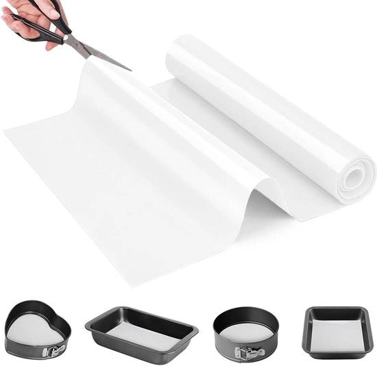 Mat di silicone per forno riciclabile con finitura antiaderente e antiscivolo per forni a microonde - mat di silicone - 30 cm x 25 m
