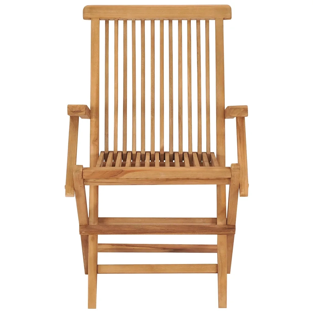 Sedie da Giardino con Cuscini Neri 4 pz | Sedie da Esterno Legno Massello di Teak