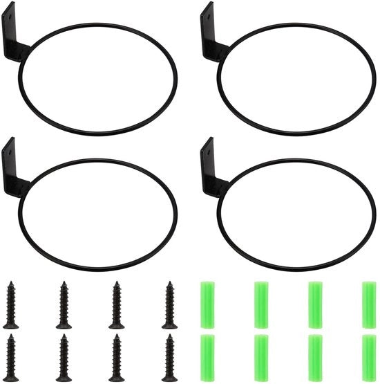 Impianto per piante a muro - Sostegno per vaso da parete - Set di 4 - Design minimalista