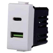 ALIMENTATORE DA INCASSO USB/USB-C 'SOLAR' 3.1A - ELETTROIT