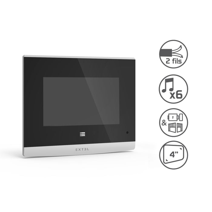 Extel Videocitofono 2 Fili Schermo touch screen 4,3'' - Compact 720315