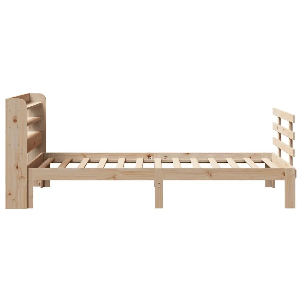 Giroletto con Testiera 75x190 cm in Legno Massello di Pino 3306837