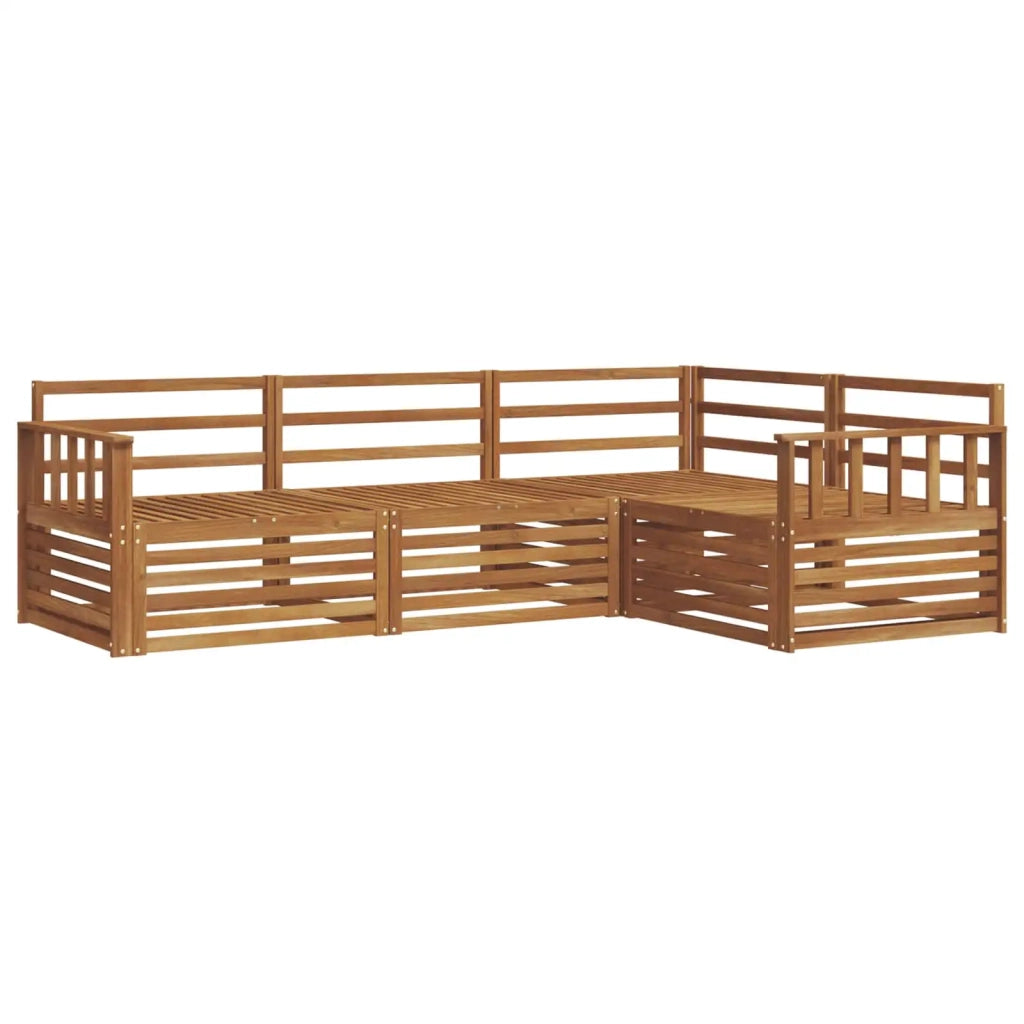 Set di divani da esterno 4 pcs Naturale